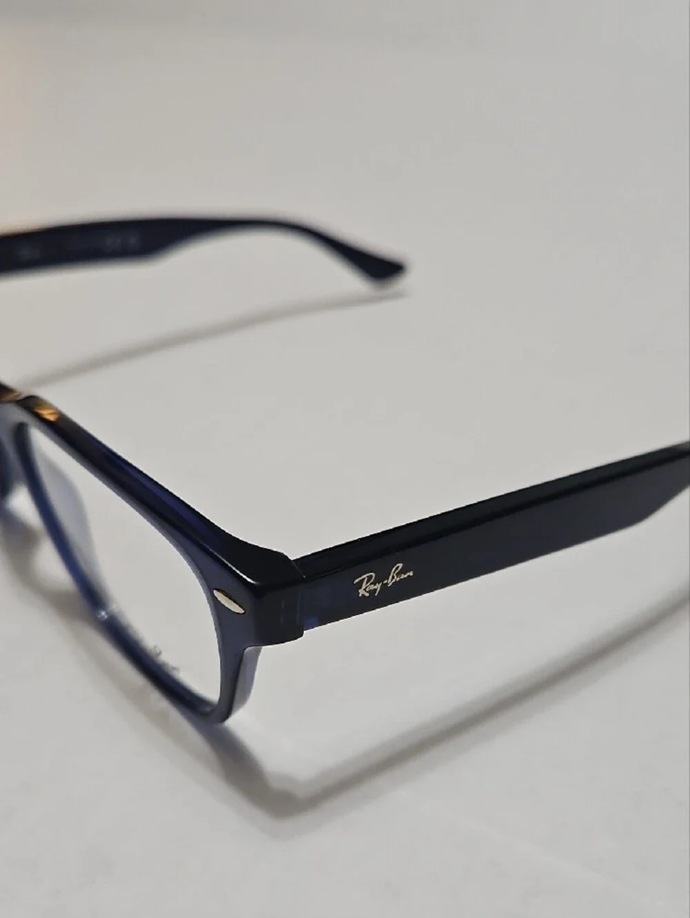 Ray-Ban RB5414 8222 Transparent Blue Rectangular Eyeglass Frames 54 19 145